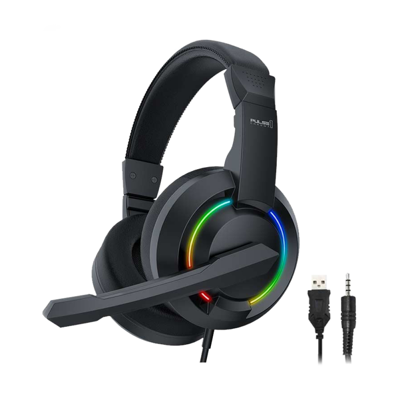 HEADSET ARMAGGEDDON PULSE 1 CHROMA / 2.1 GAMING - 3.5 MMM Y USB JACK / BANDA AJUSTABLE / MICROFONO OMNIDIRECCIONAL CABLE 1.8 MTS