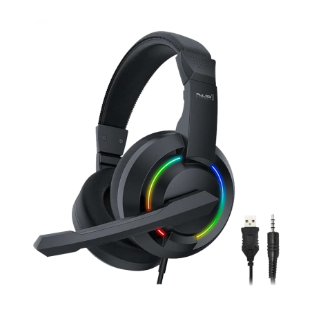 HEADSET ARMAGGEDDON PULSE 1 CHROMA / 2.1 GAMING - 3.5 MMM Y USB JACK / BANDA AJUSTABLE / MICROFONO OMNIDIRECCIONAL CABLE 1.8 MTS
